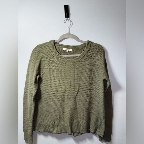 Madewell Sweaters - Madewell Province Cross-Back Pullover Sweater Highland Green Size Small GUC